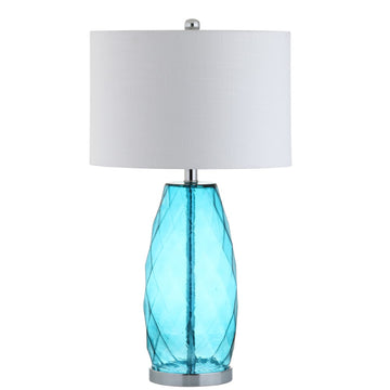 Juliette 26.5" Glass/Metal LED Table Lamp - JONATHAN Y